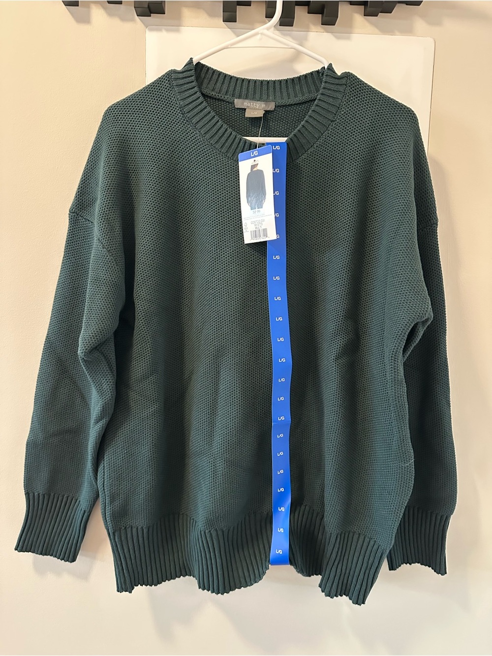 BNWT - Matty M Green Crewneck Sweater - Size L